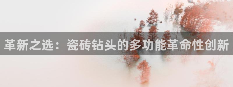 必一体育是啥：革新之选：瓷砖钻头的多功能革命性创新